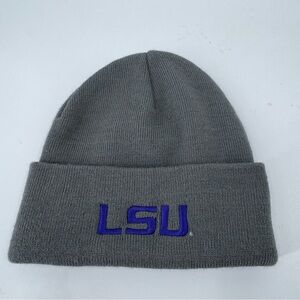 Top of the World Gray LSU Beanie